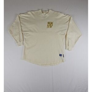 Walt Disney World Gold Cinderella Castle Glitter Spirit Jersey Beige XS
